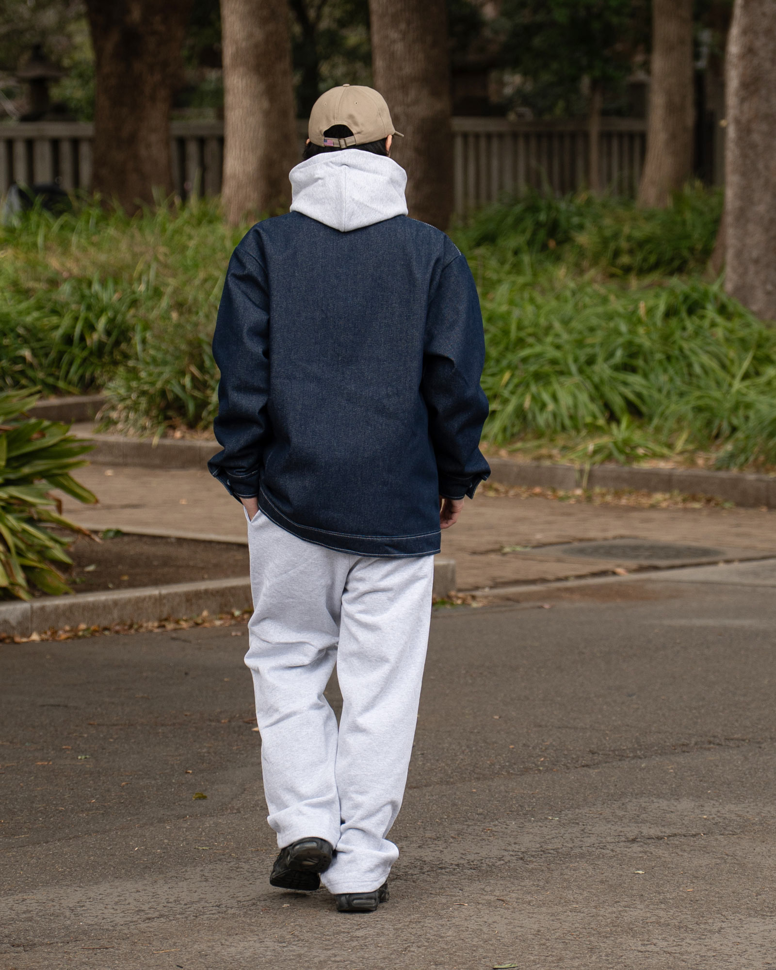 PRISON BLUES デニムヤードコート バックスタイル