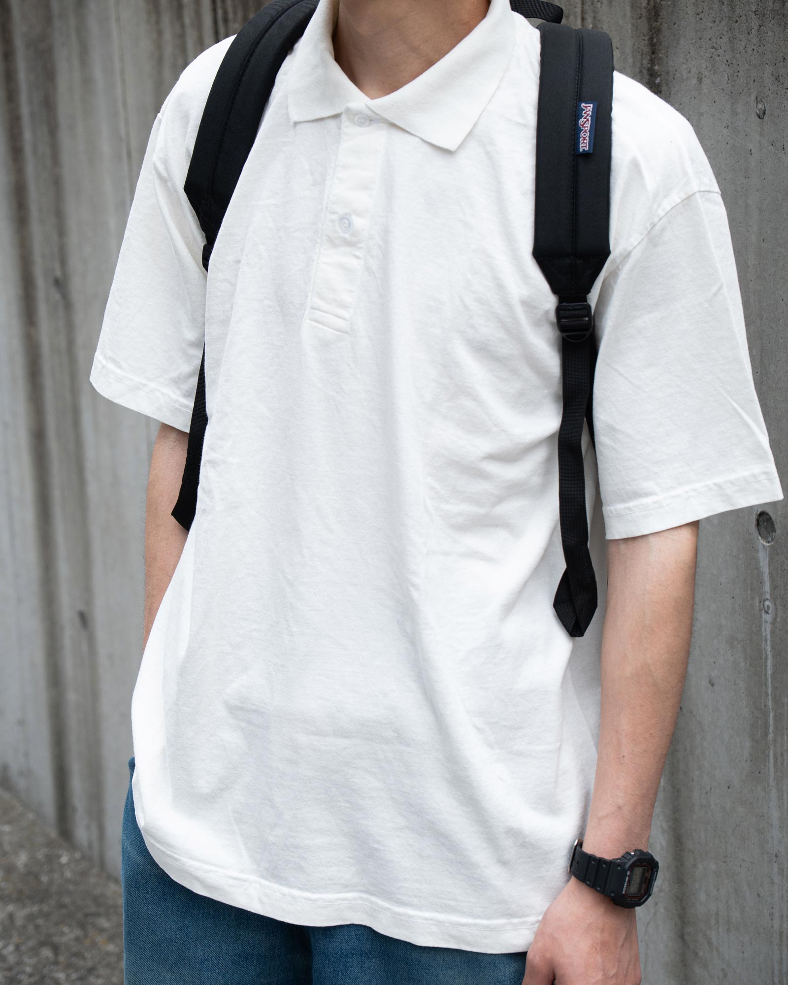 ロサンゼルスアパレル 18412GD ポロTシャツのフロントスタイル