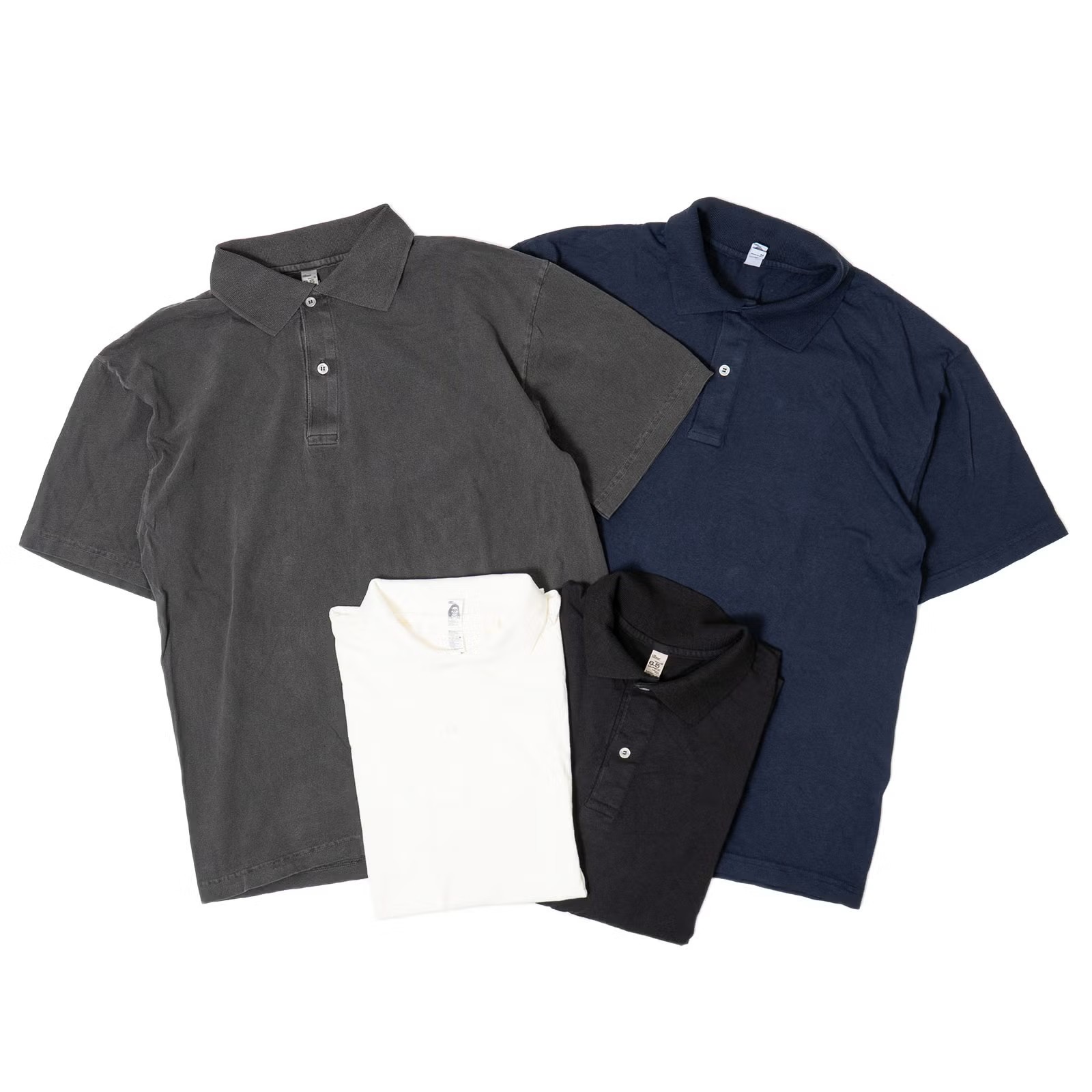 ロサンゼルスアパレル 18412GD 18/1 ショートスリーブ ポロTシャツ オフホワイト