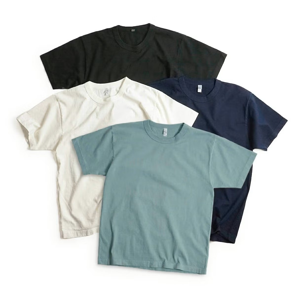 ロサンゼルスアパレル 1203GD 8.5オンス 半袖 バインディング ガーメントダイTシャツ アスレチックグリーン