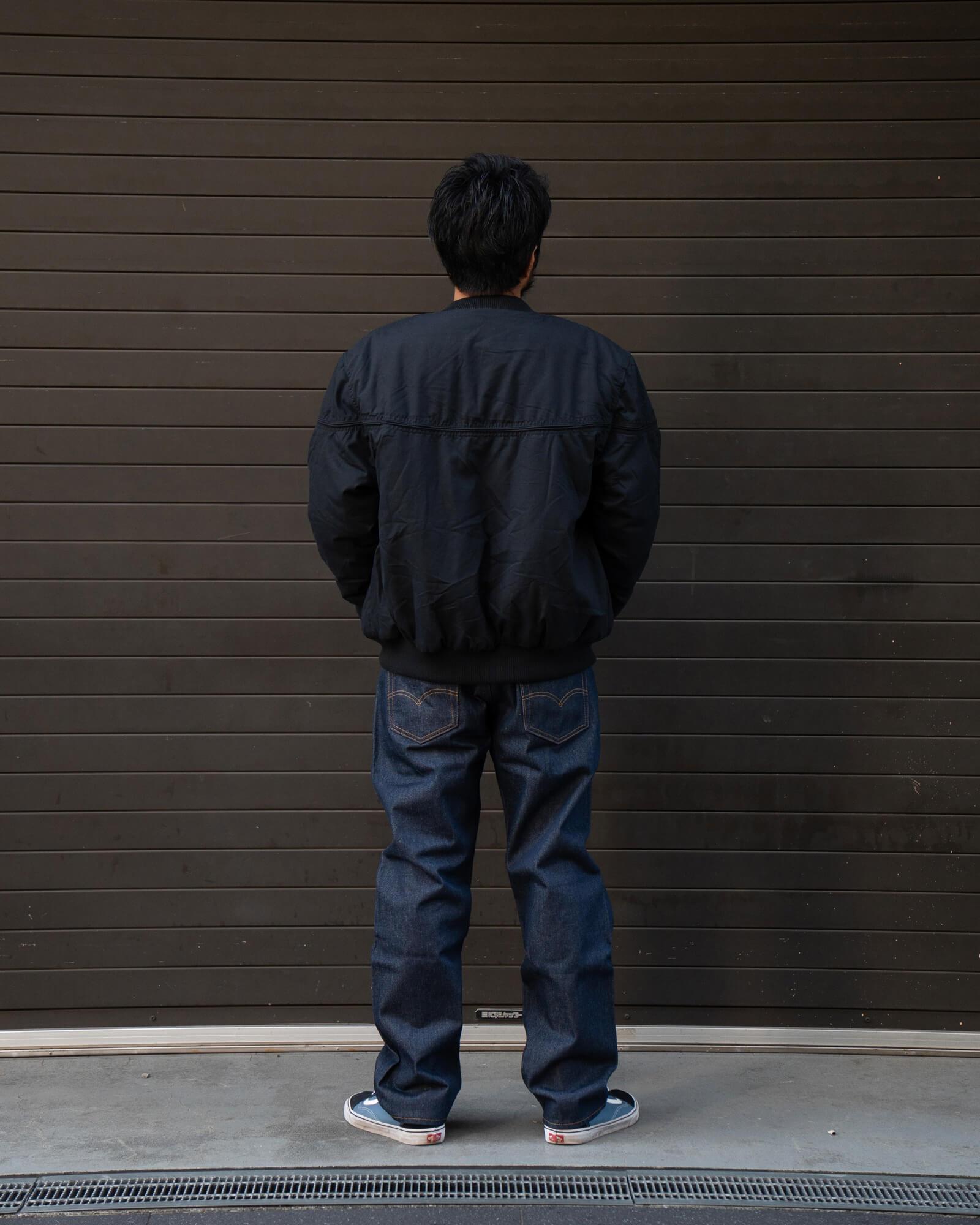 RENEGADE sportswearのダービージャケットのバックスタイル