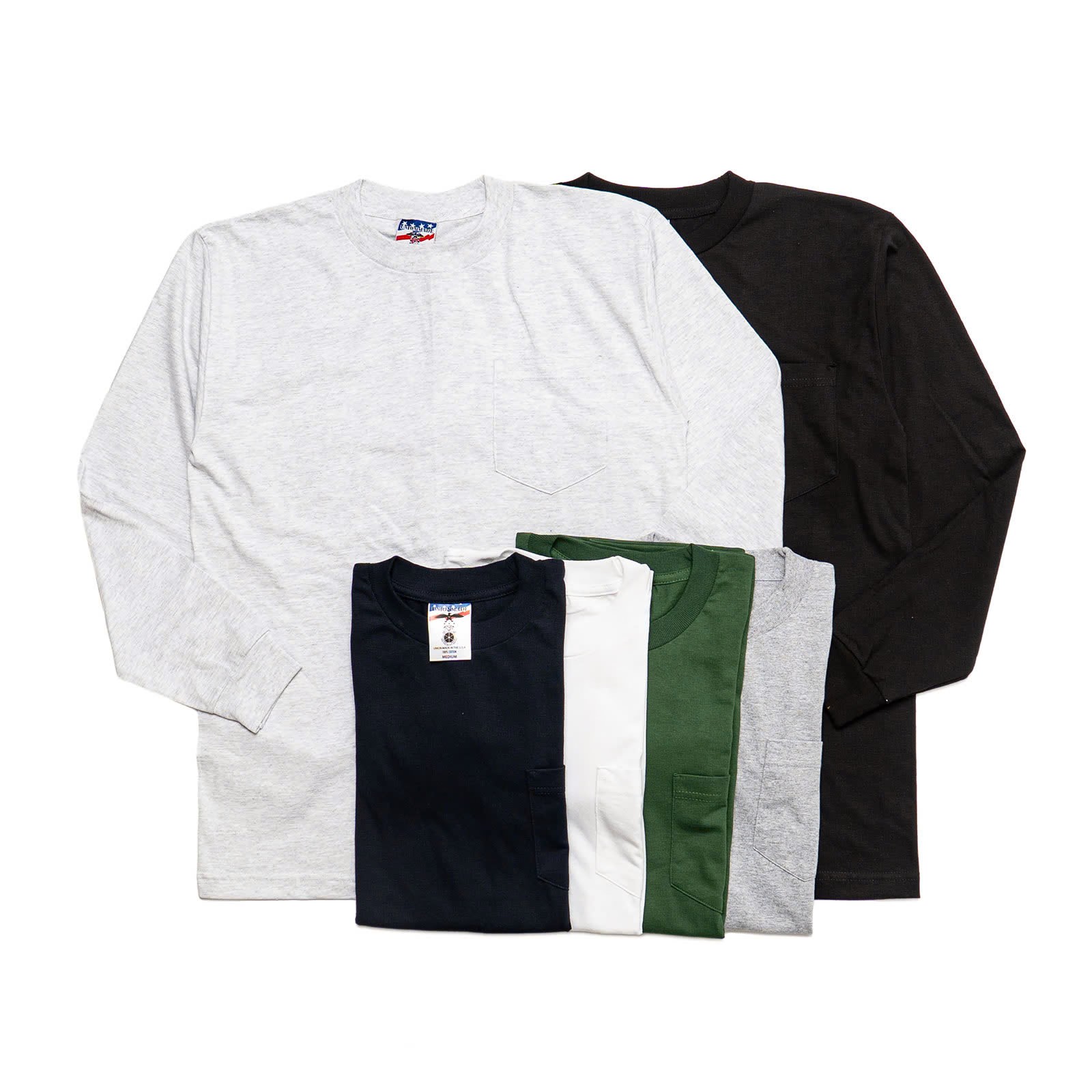 BAYSIDE 3055 ユニオンメイド ロングスリーブ ポケットTシャツ