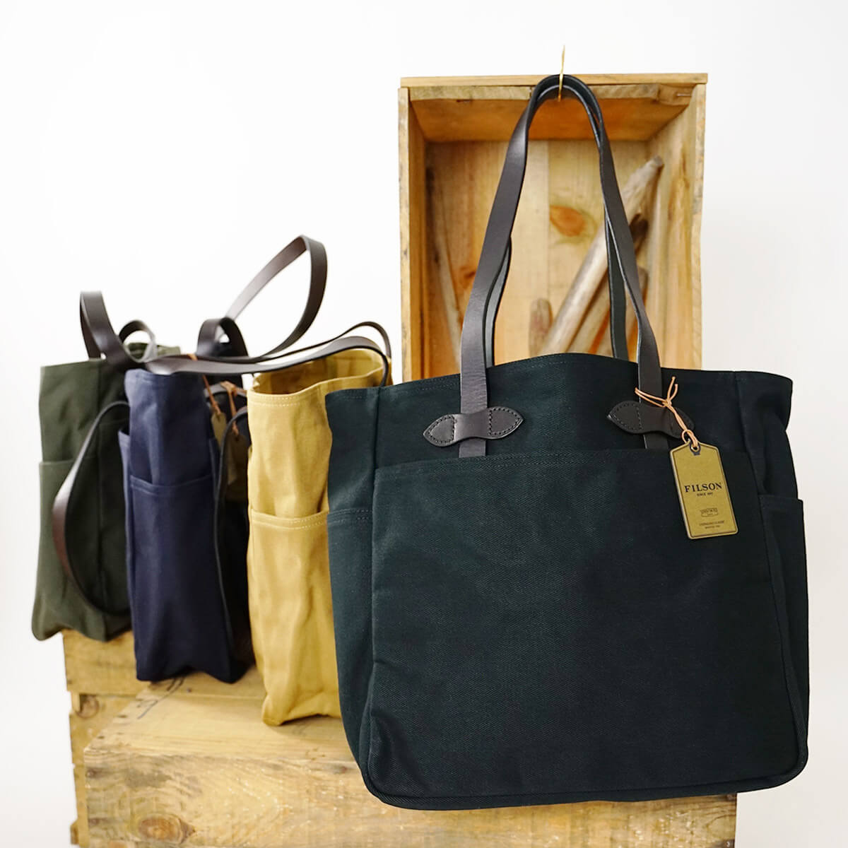 FILSON オープントートバッグの画像