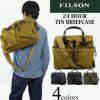 フィルソンFILSON24アワーティンブリーフケース｜メンズショルダーバッグビジネスバッグ24HOURTINBRIEFCASE綿コットン100％耐久撥水収納肩掛けベルト取り外し可通勤通学出張旅行タングリーンネイビーブラック