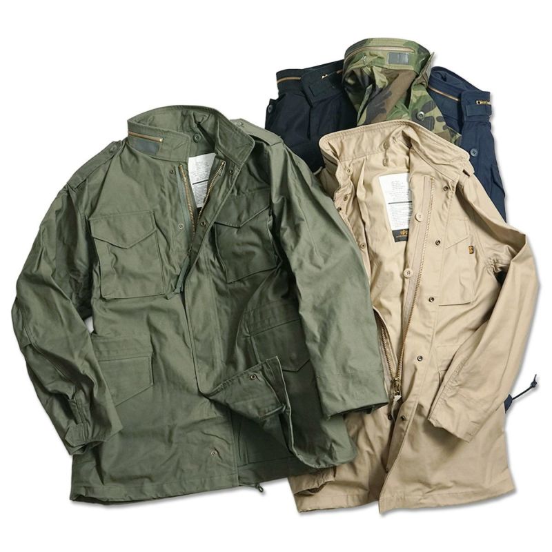 アルファインダストリーズALPHAM-65フィールドジャケット(M65FIELDJACKETINDUSTRIES)