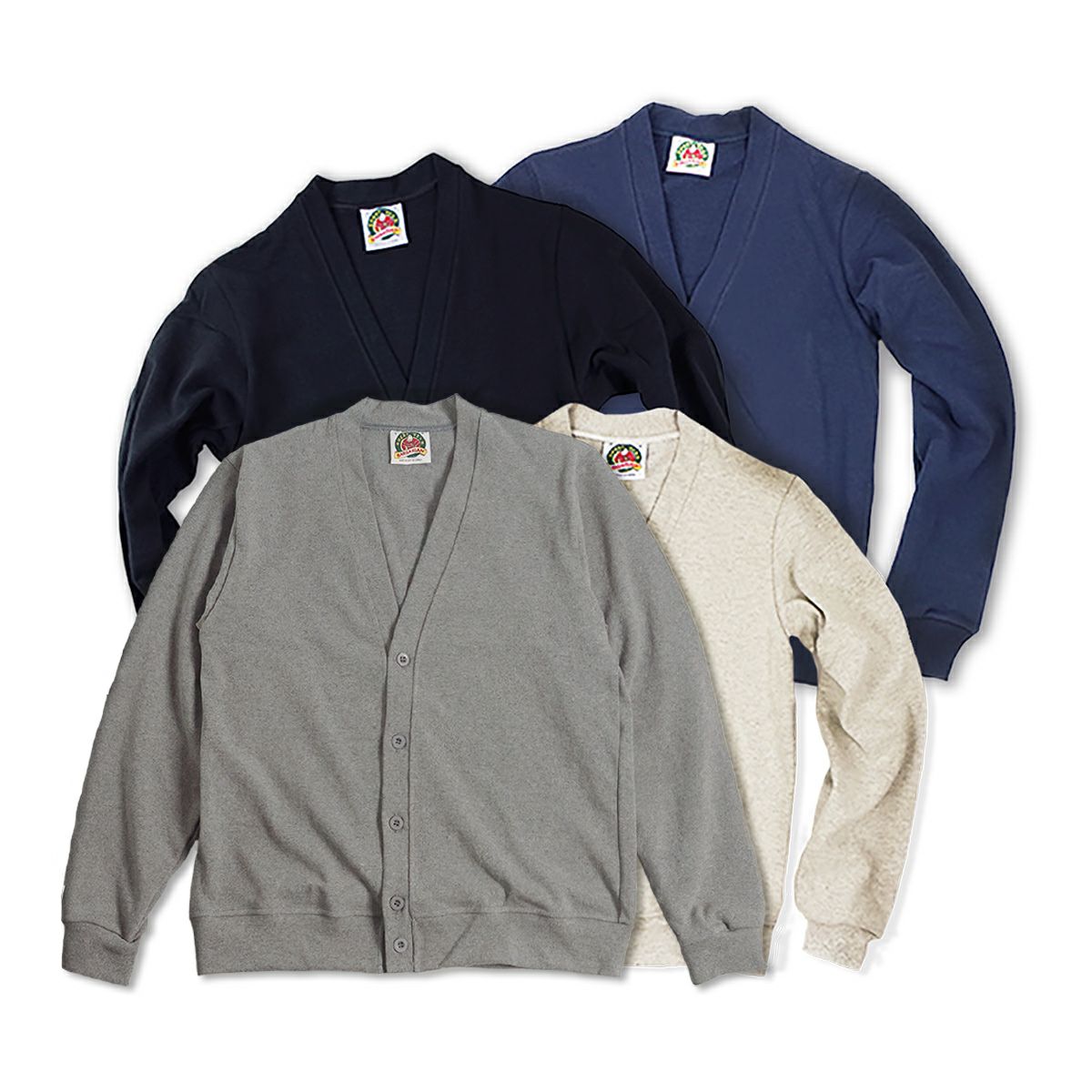バーバリアンBARBARIANクラシックカーディガン当店別注色(カナダ製長袖CLASSICCARDIGAN)