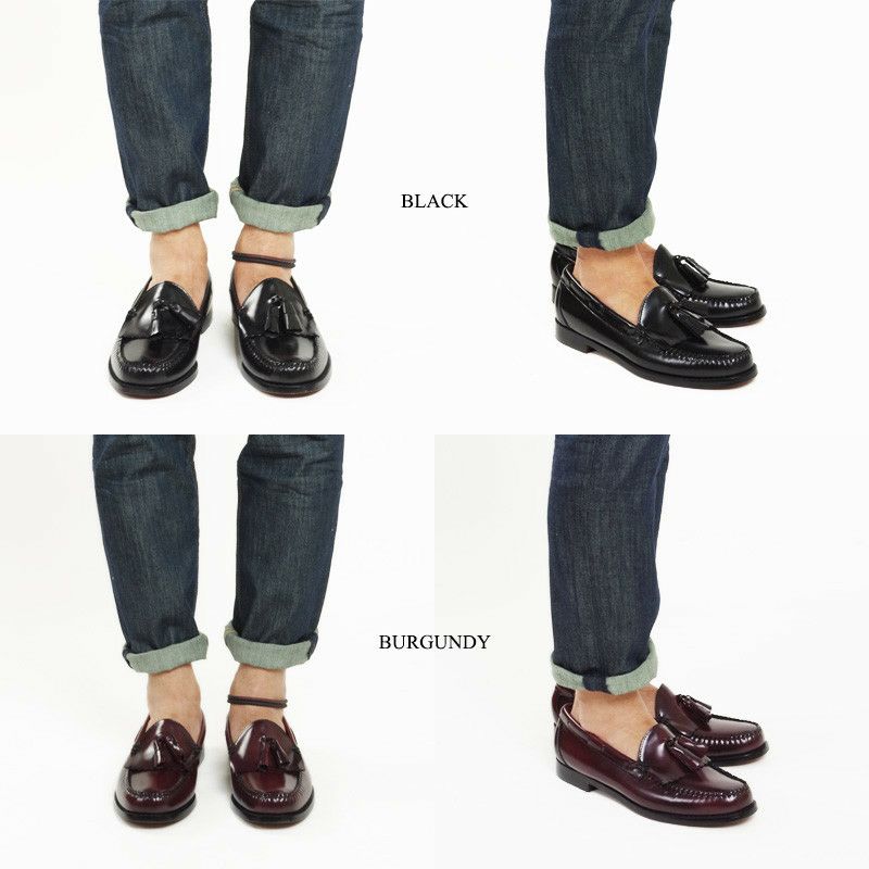 バスG.H.BASSウィージャンズキルティタッセルローファーレイトン