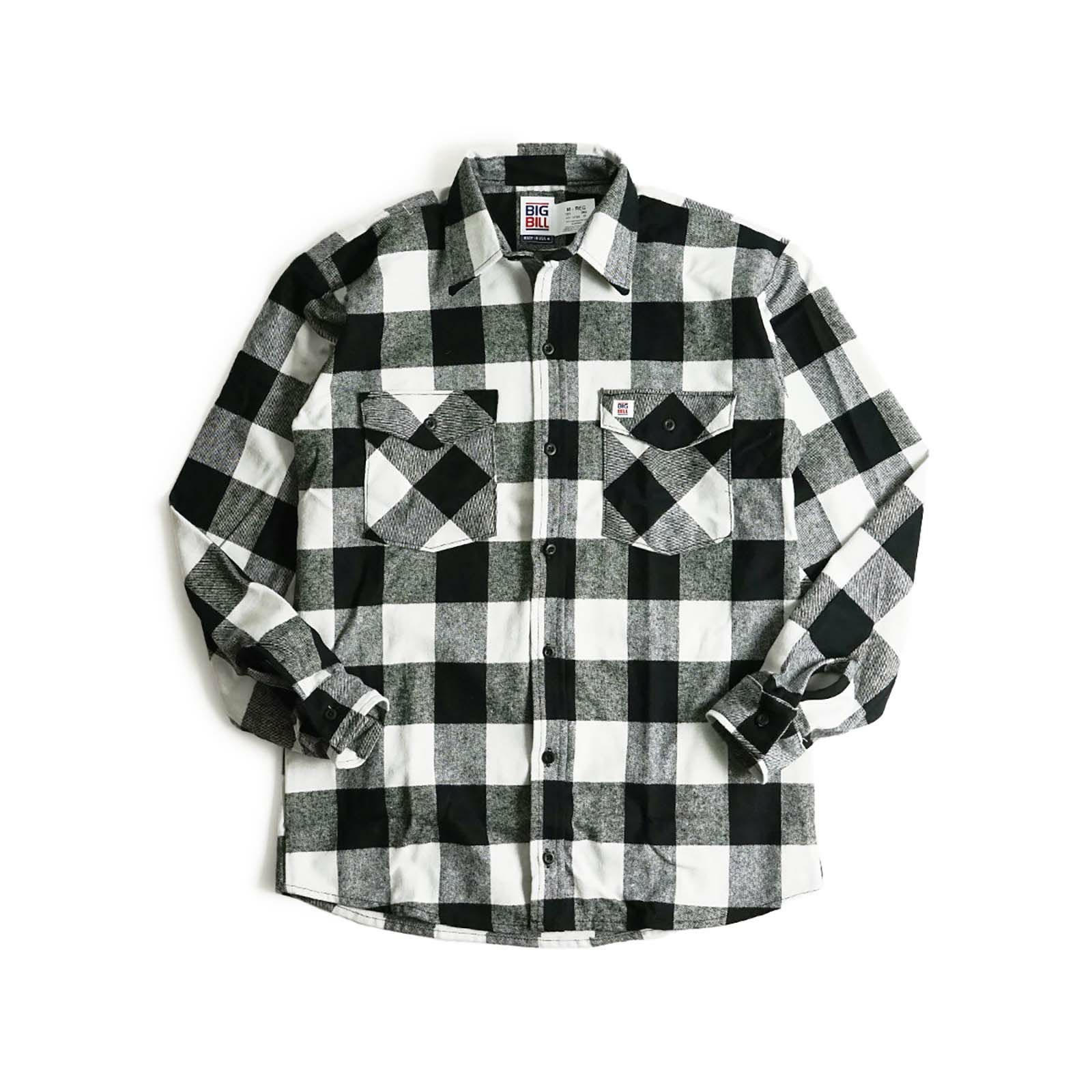 ビッグビルBIGBILL121ヘビーウェイトフランネルシャツアメリカ製カナダ製｜BRAWNYFLANNELHEAVYWEIGHTSHIRTMADEINUSA長袖シャツネルシャツメンズ9ozコットン100％綿レッドブラックホワイトグリーンブラックウォッチ