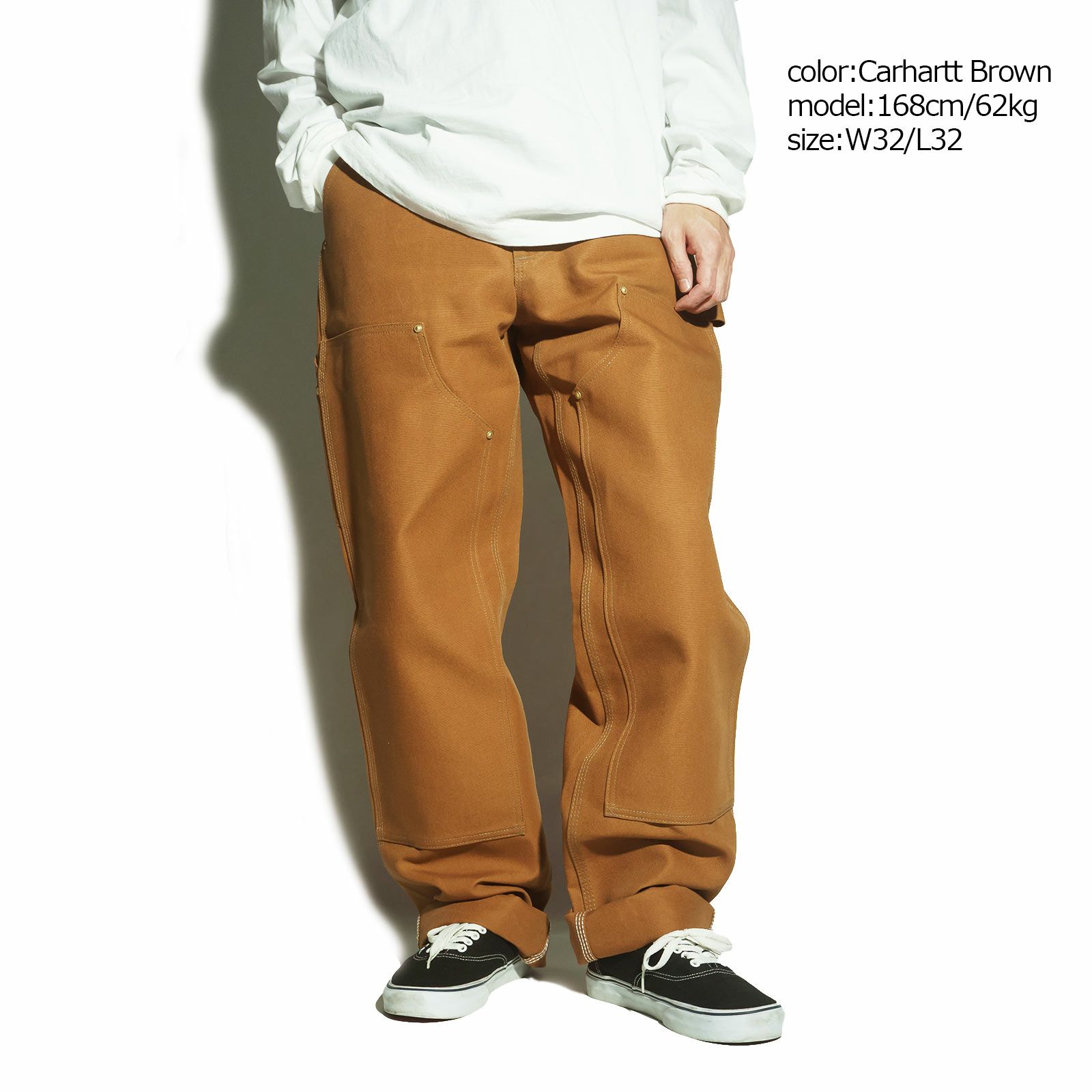 カーハートCarharttB01ダブルフロントダックペインターパンツ