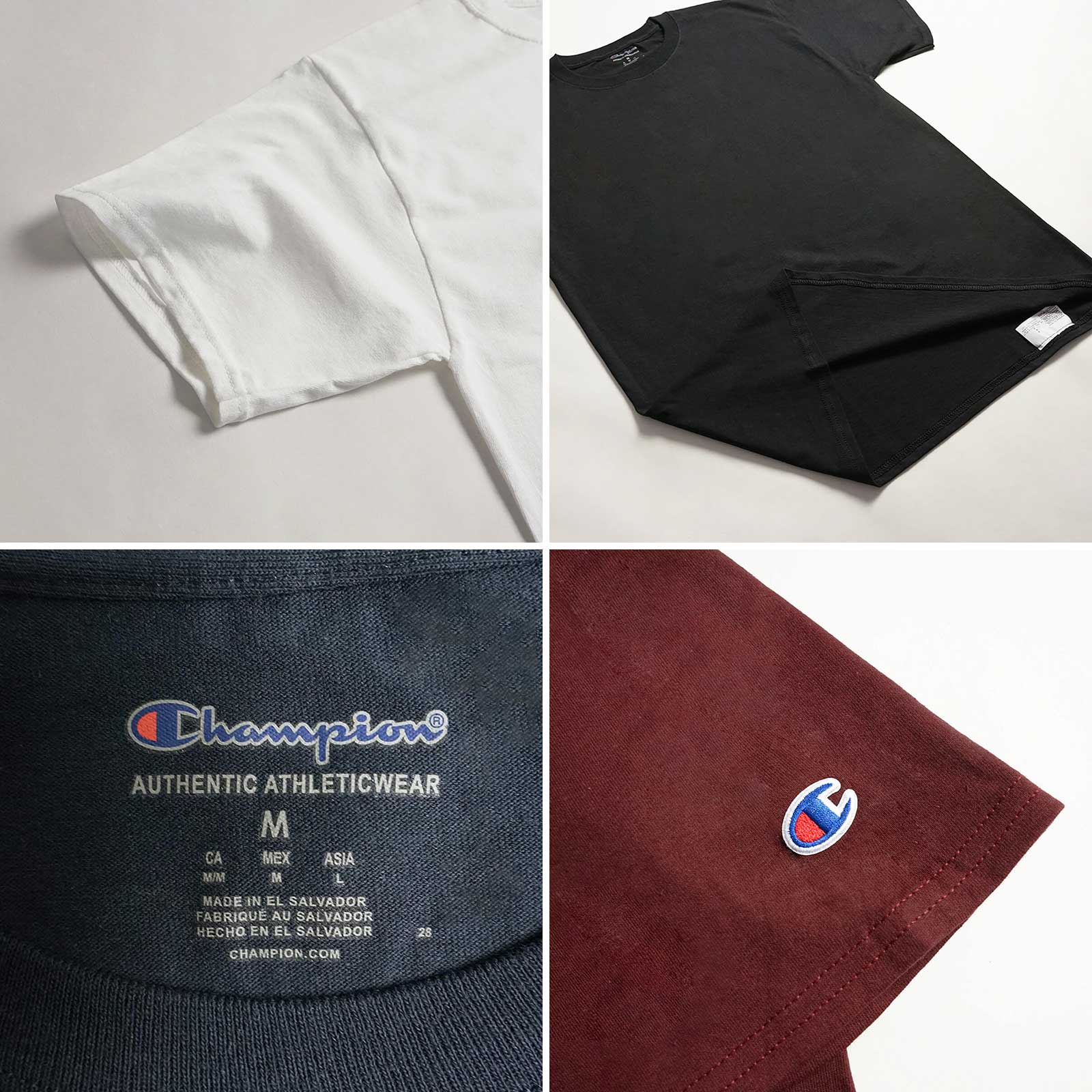 チャンピオンChampion#T4255.2オンス半袖Tシャツ｜無地アメリカ流通モデル丸胴タグレス目玉ロゴシンプルホワイトブラックネイビーグレーグリーン白黒紺サイズSMLXLカジュアルストリート