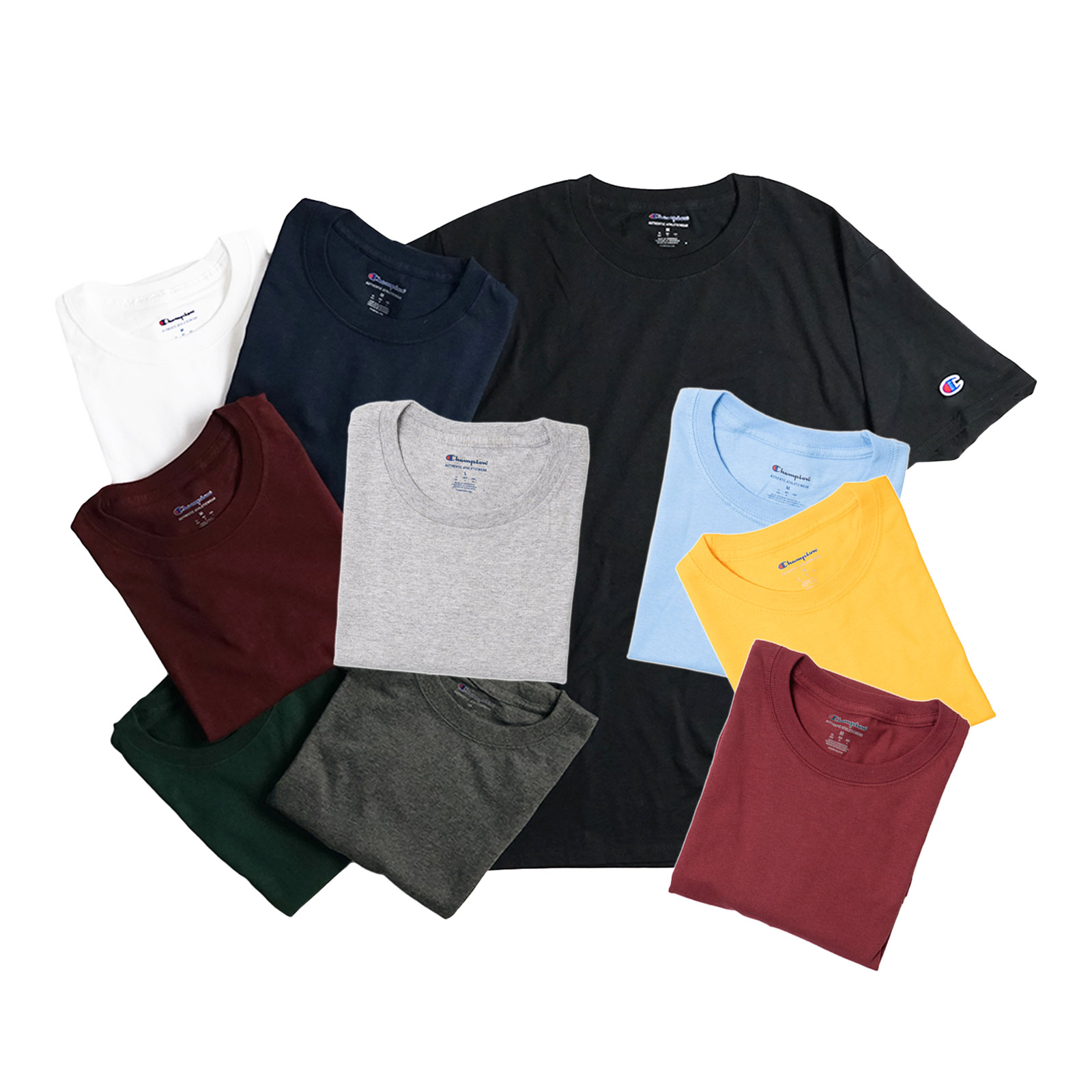 チャンピオンChampion#T4255.2オンス半袖Tシャツ｜無地アメリカ流通モデル丸胴タグレス目玉ロゴシンプルホワイトブラックネイビーグレーグリーン白黒紺サイズSMLXLカジュアルストリート