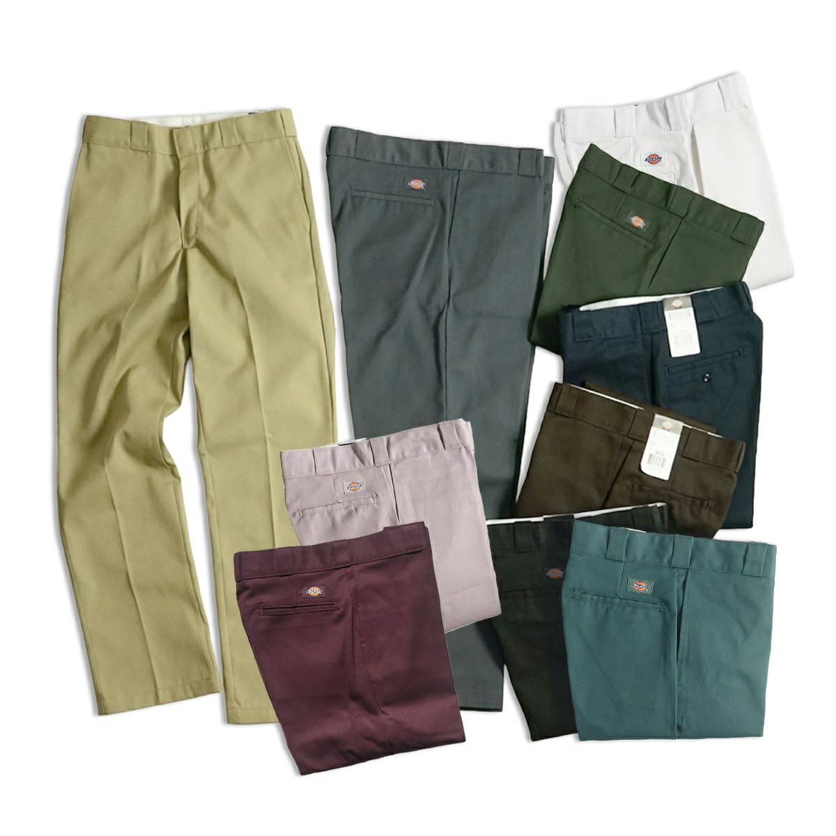 ディッキーズDickiesオリジナル874ワークパンツレギュラーサイズW28～44レングス/股下34インチ