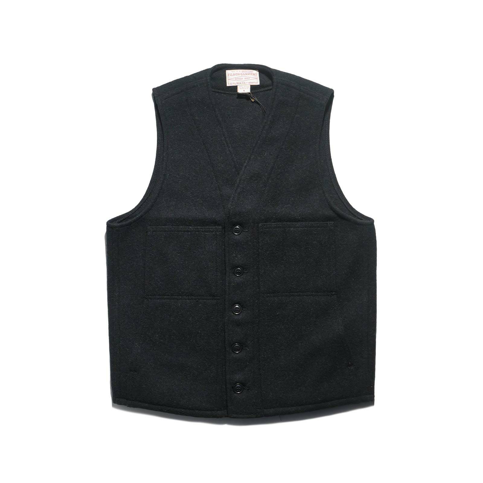 フィルソンFILSONマッキーノウールベストソリッドカラー