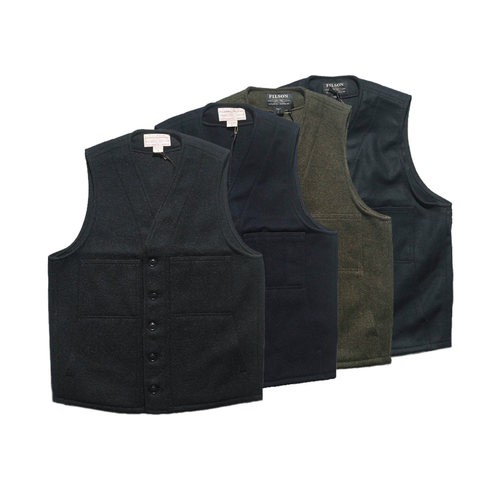 フィルソン FILSON マッキーノ ウール ベスト ソリッドカラー | Jalana 