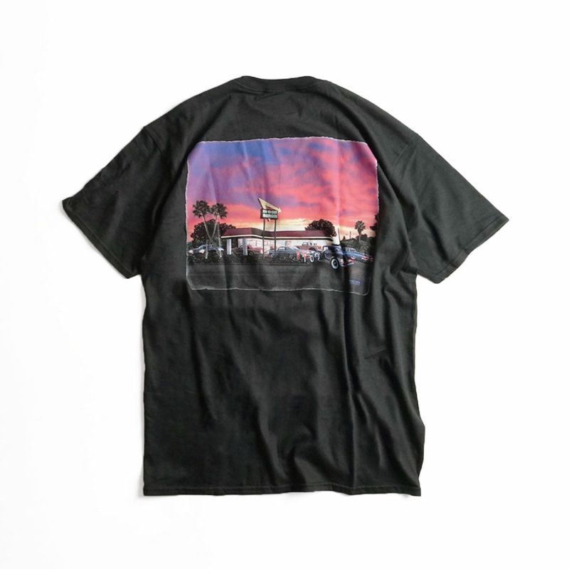 インアンドアウトバーガー半袖Tシャツ2020カリフォルニアサンセットブラック
