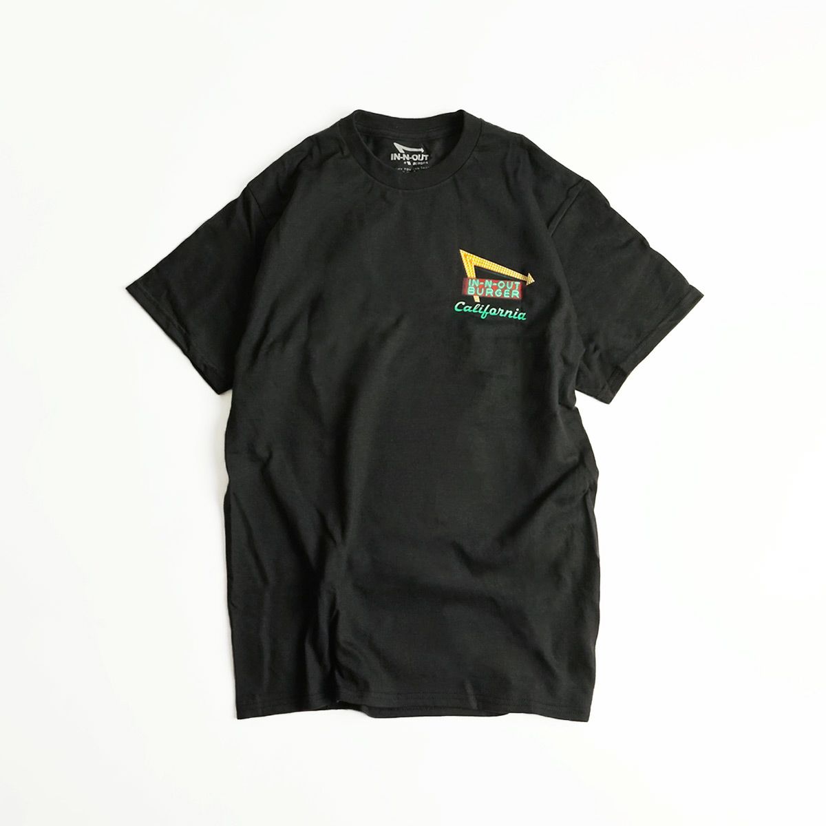 インアンドアウトバーガー半袖Tシャツ2017ブラックカリフォルニアドリーミンブラック