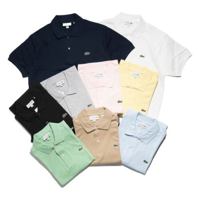 ラコステ LACOSTE L1212/L1264 半袖 ポロシャツ メンズ 鹿の子 世界