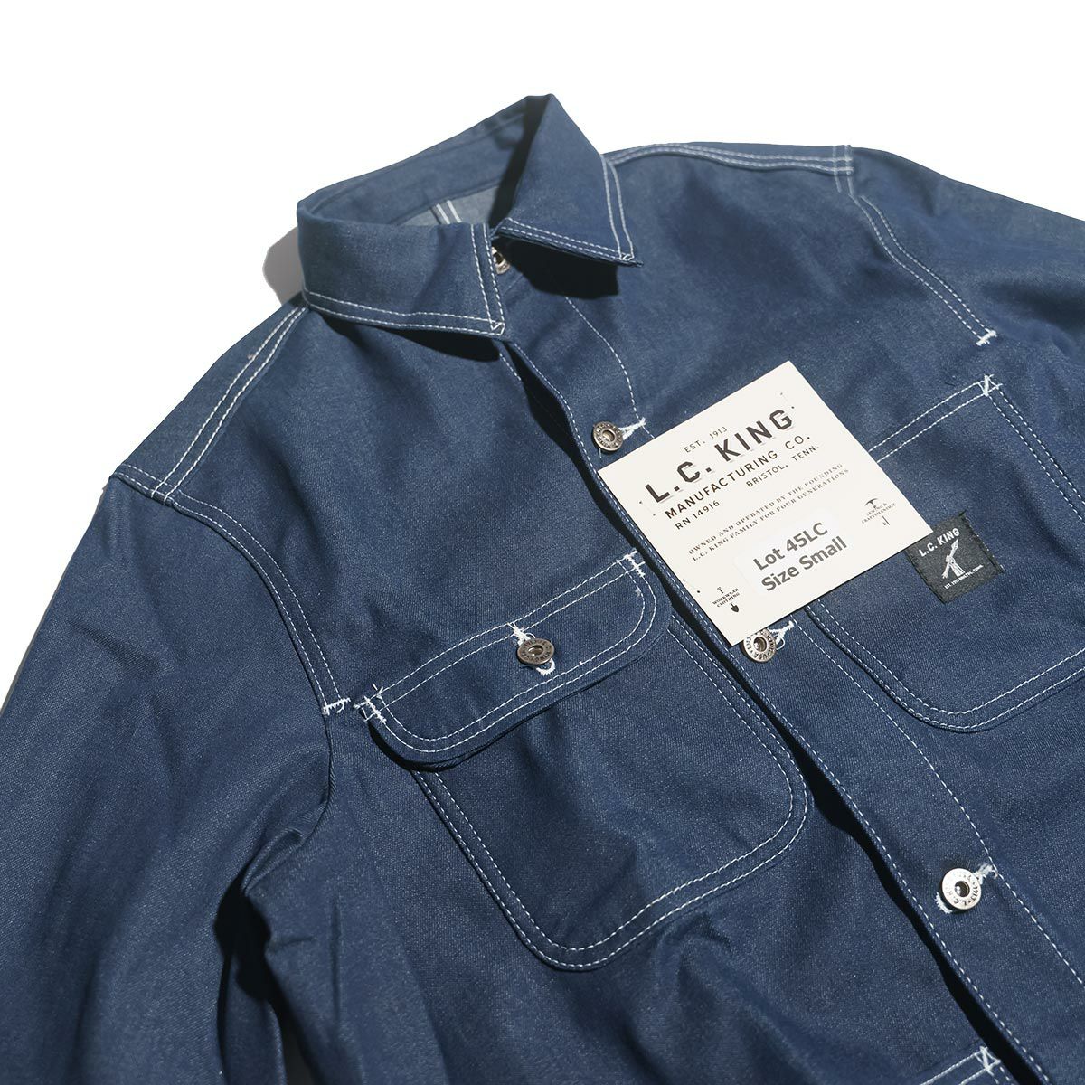 L.C.キング LOT45LC カバーオール リジッドデニム MADE IN USA