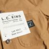 L.C.キングLOT46LCカバーオールブラウンダックチョアコートMADEINUSA(米国製アメリカ製L.C.KINGワークジャケット）