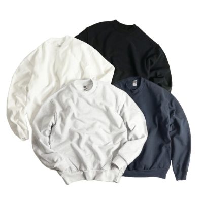 ロサンゼルスアパレルLOSANGELESAPPARELHF0714オンスヘビーフリースクルーネックスウェット｜メンズトレーナー米国製アメリカ製MADEINUSAボックスシルエットグレーブラックネイビーホワイト黒白サイズSMLXLXXL