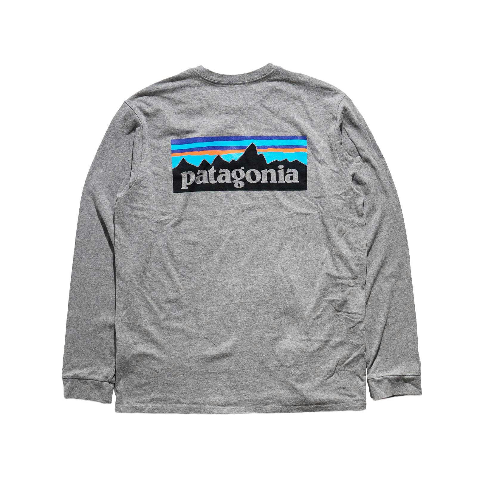 パタゴニアpatagonia長袖TシャツP-6ロゴレスポンシビリティー