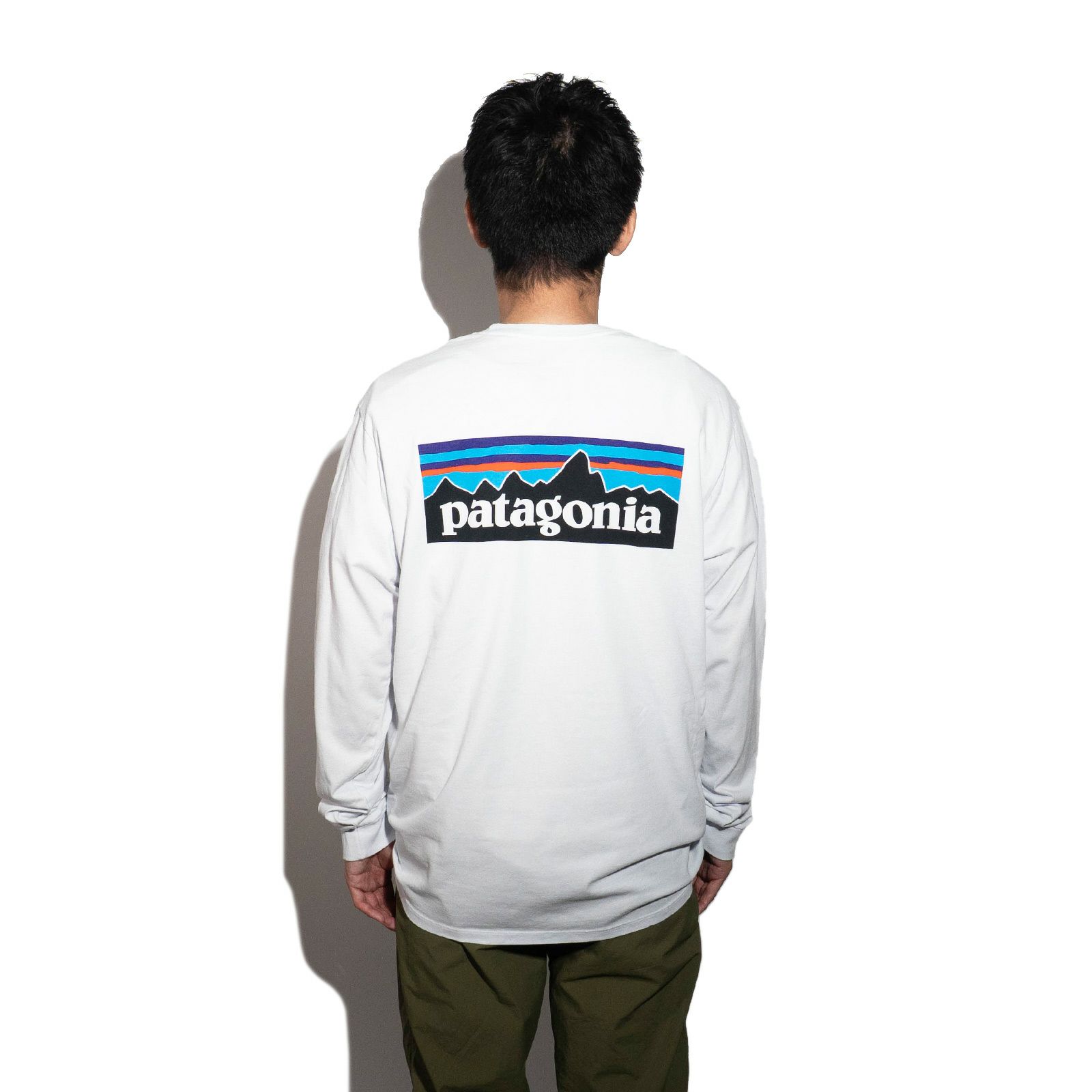 パタゴニアpatagonia長袖TシャツP-6ロゴレスポンシビリティー