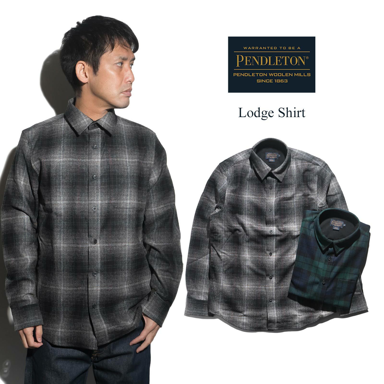 ペンドルトンPENDLETON長袖ウールシャツクラッシックロッジシャツ