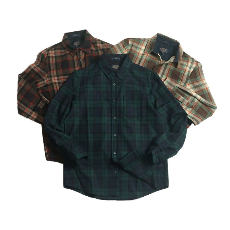 Pendleton ウール シャツ XLサイズ チェック柄 ロッジシャツ - トップス