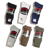 レイルロードソックRAILROADSOCKウェルトトップワークソックス3足セット(アメリカ製米国製リブソックス靴下）