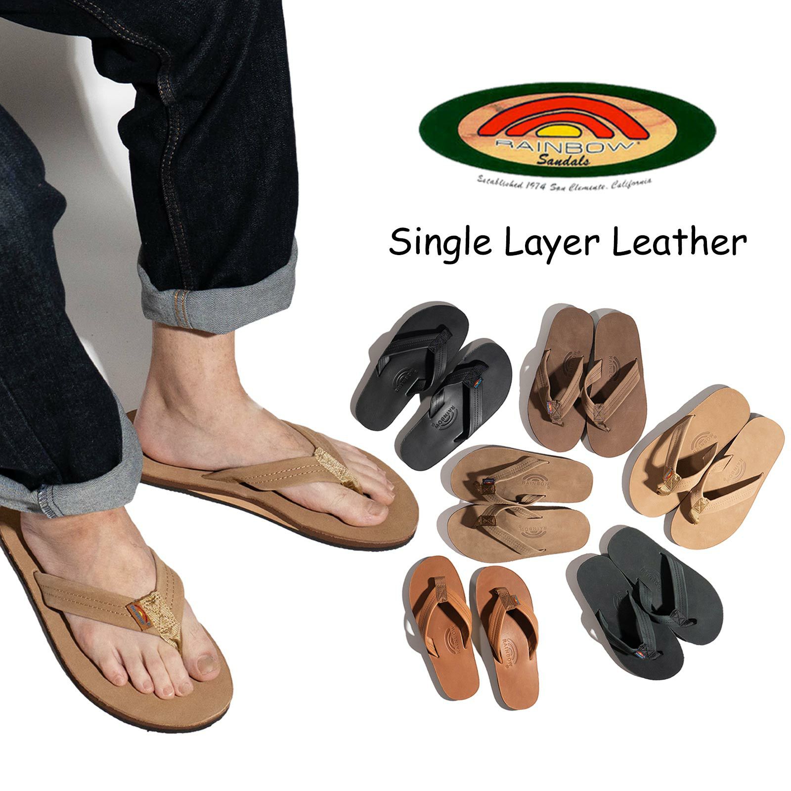 レインボーサンダルRAINBOWSANDALSレザーサンダル301ALTSシングルレイヤークラッシック/プレミアムレザー