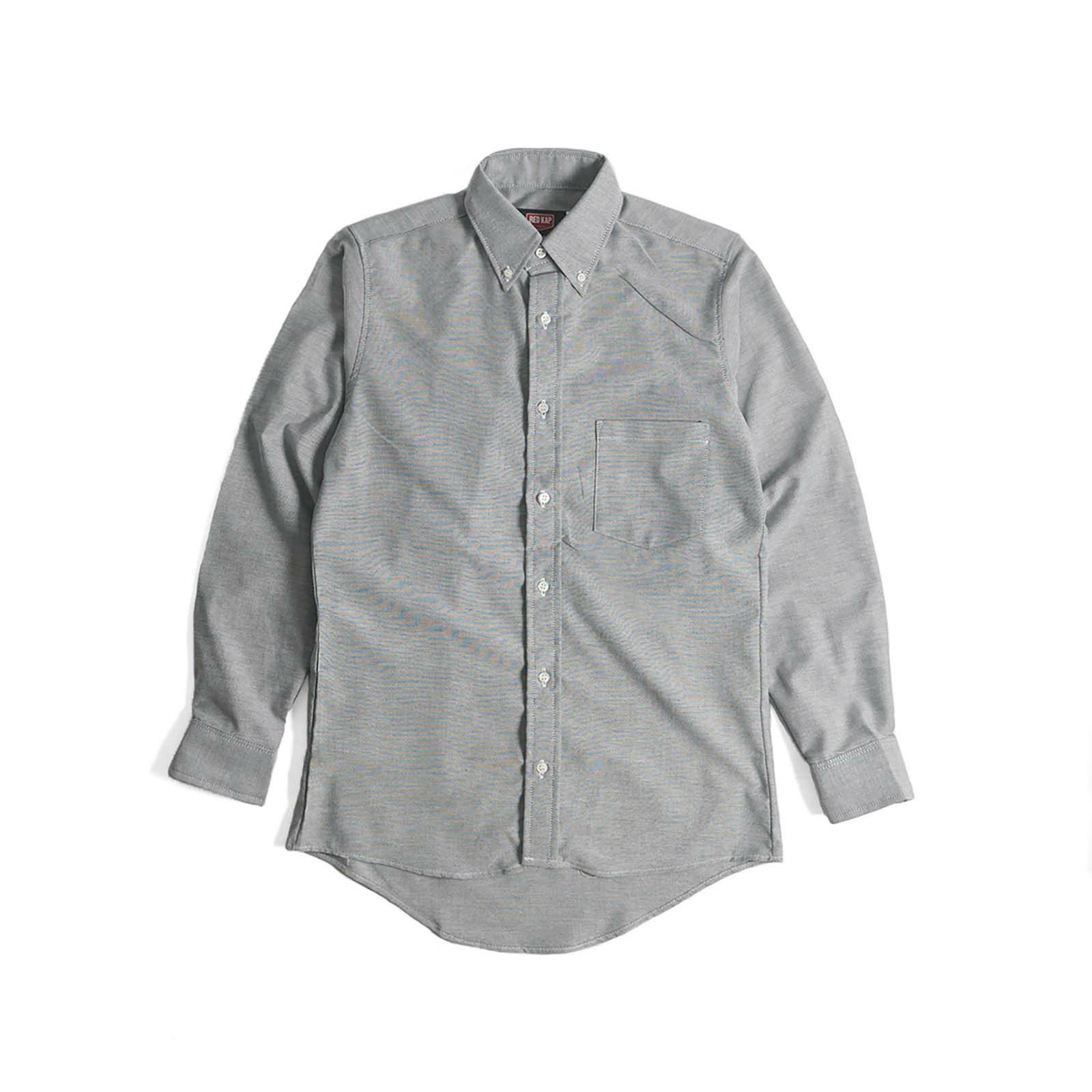 レッドキャップREDKAP#SR70長袖オックスフォードドレスシャツEXECUTIVEOXFORDDRESSSHIRT｜メンズオックスシャツシンプルボタンダウンシワ防止加工汚れにくいホワイトグレーブルー白無地