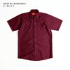 レッドキャップREDKAP#SP24半袖インダストリアルワークシャツ無地INDUSTRIALS/SWORKSHIRT｜メンズ半袖シャツシワに強く、汚れにくいワークブランドホワイトネイビーブラックグレーブルー白黒紺