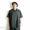 レッドキャップREDKAP#SP24半袖インダストリアルワークシャツ無地INDUSTRIALS/SWORKSHIRT｜メンズ半袖シャツシワに強く、汚れにくいワークブランドホワイトネイビーブラックグレーブルー白黒紺