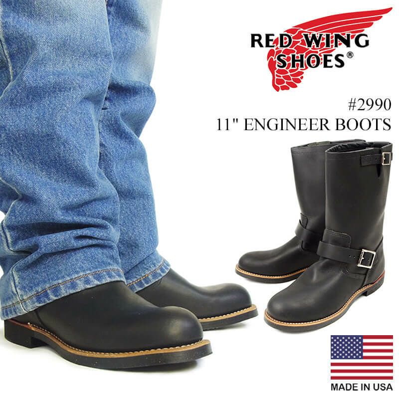 ぱ*ー様 RED WING SHOES エンジニアブーツ ブラック M 1/75（MOTOR製 