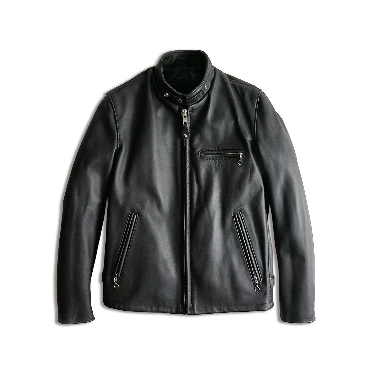 ショット SCHOTT 641 スタンドカラーシングルライダース ブラック 