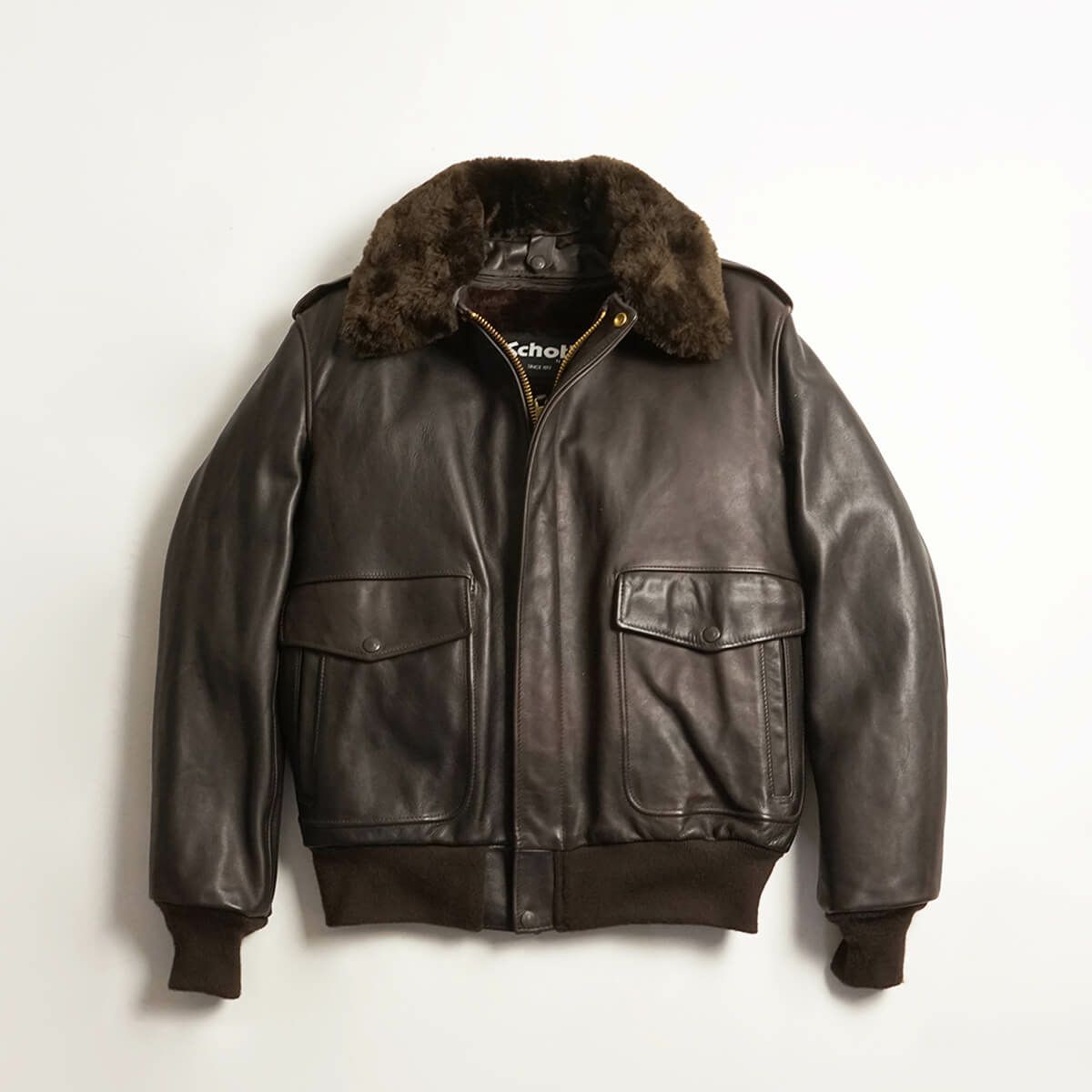 ショット SCHOTT 184SM A-2 レザーフライトジャケット BIG SIZE