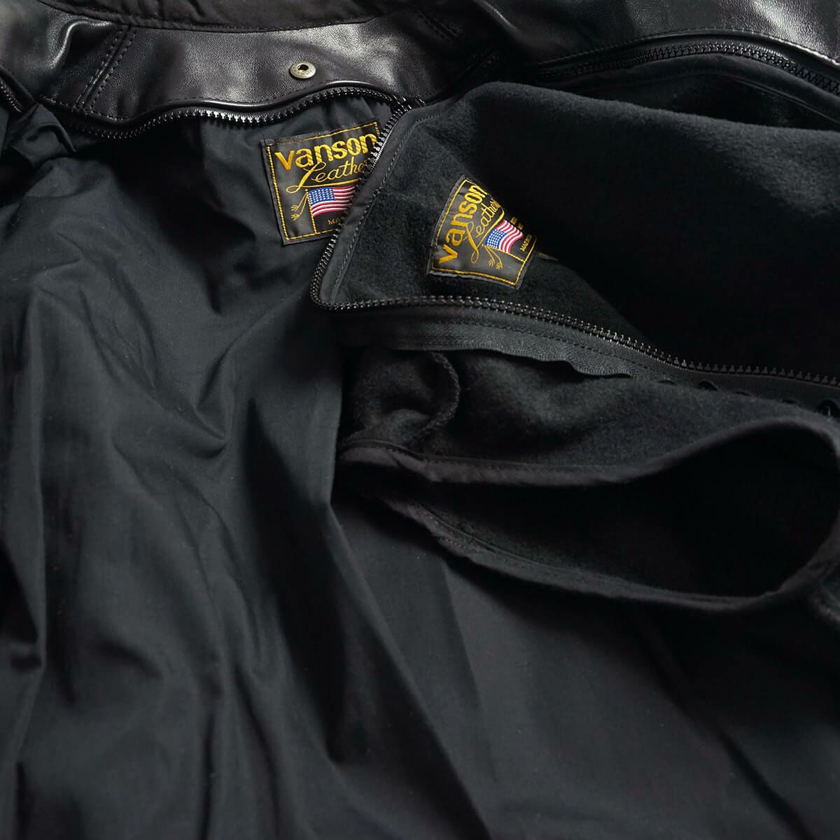 バンソン VANSON MODEL B シングル ライダース ブラック | Jalana