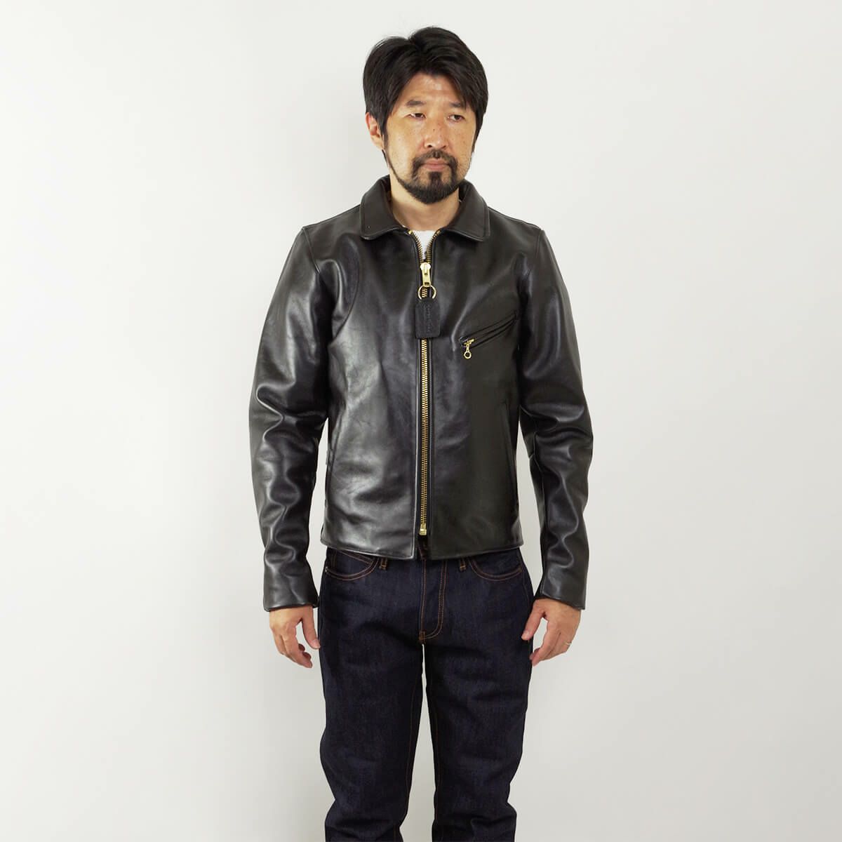 バンソン VANSON ENF シングル ライダース ブラック | Jalana | ジャラーナ