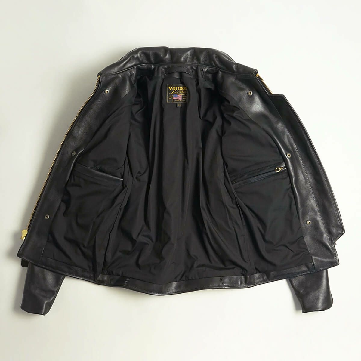 バンソン VANSON ENF シングル ライダース ブラック | Jalana | ジャラーナ