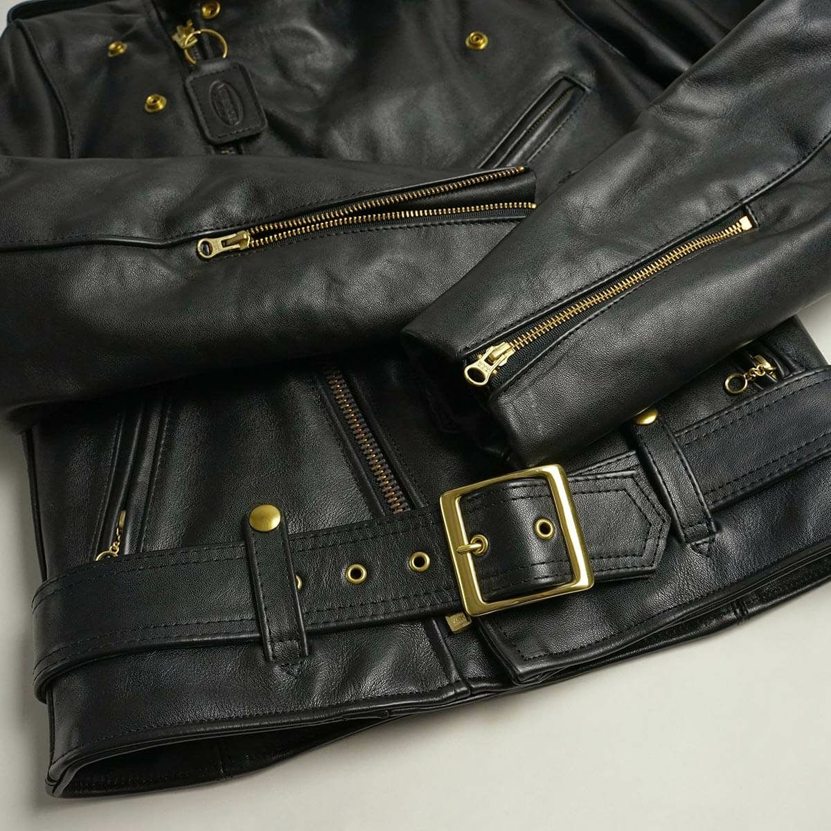 バンソンVANSONC2ダブルライダースブラック(アメリカ製米国製レザージャケット革ジャン）