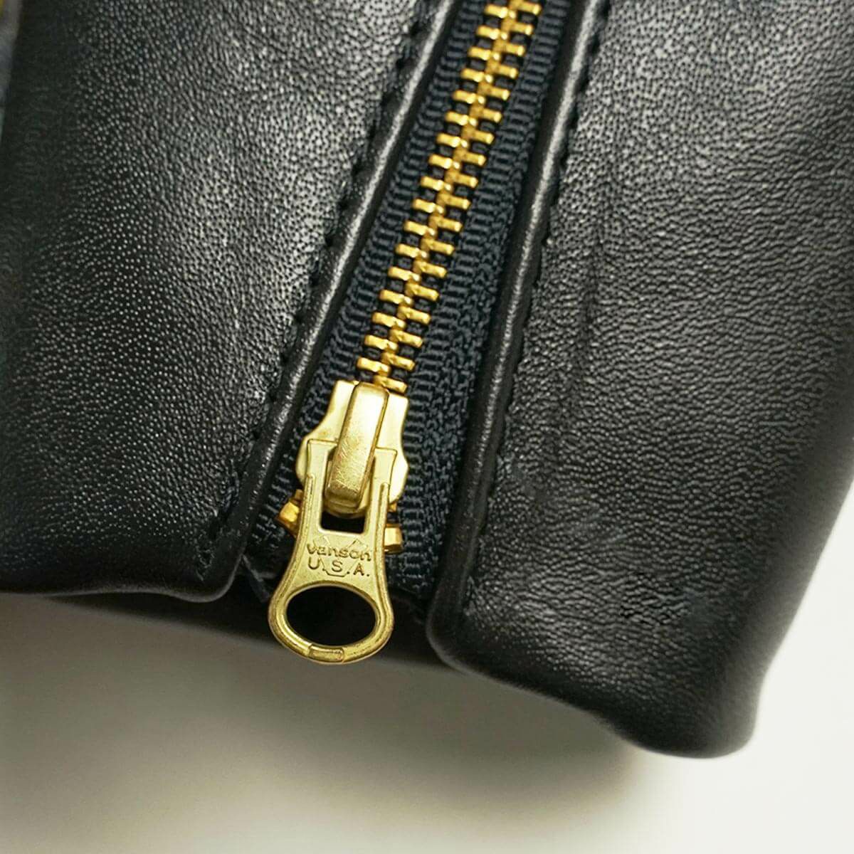 バンソンVANSONC2ダブルライダースブラック(アメリカ製米国製レザージャケット革ジャン）