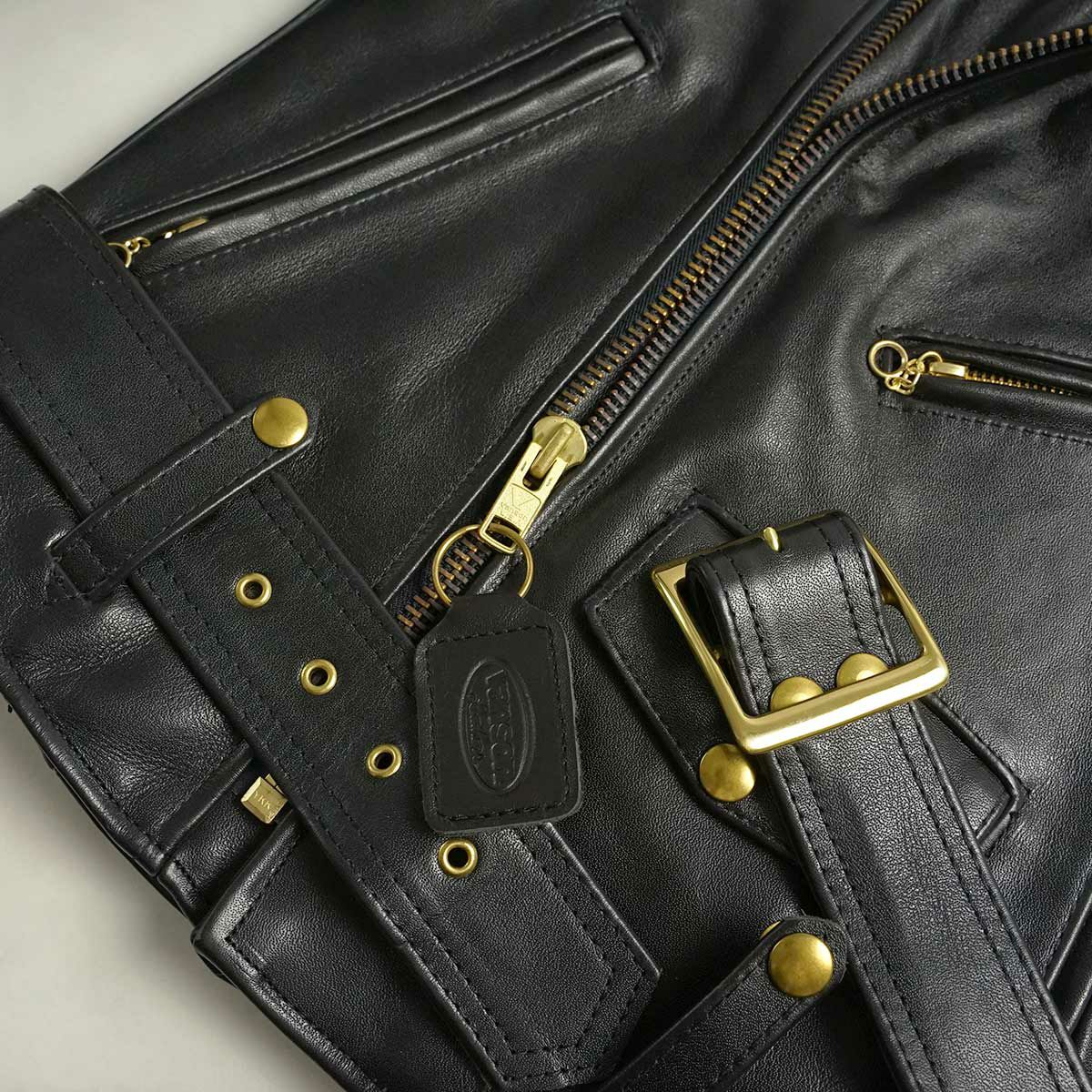 バンソンVANSONC2ダブルライダースブラック(アメリカ製米国製レザージャケット革ジャン）