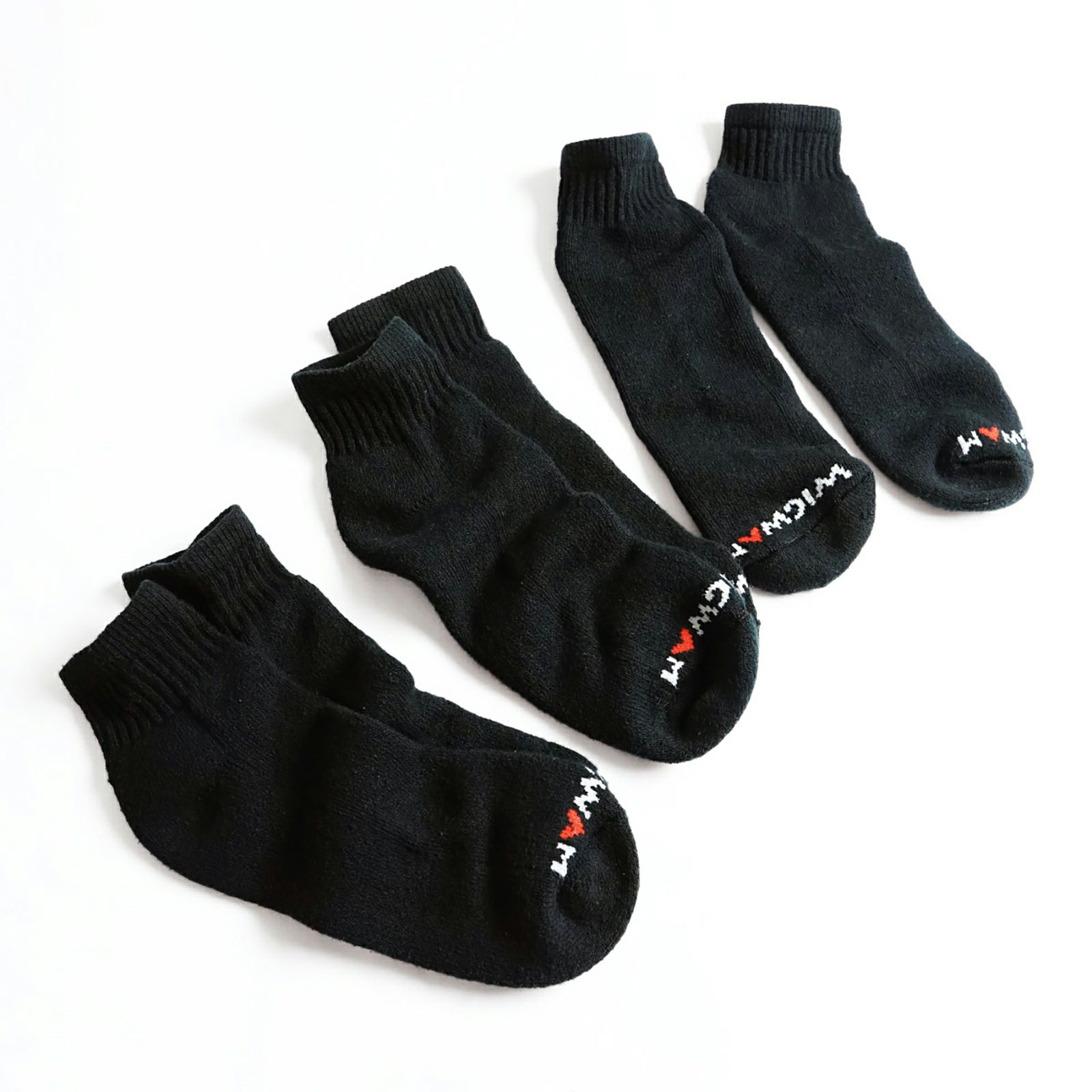 ウィグワムWigwamクオーターソックススーパー60-3足セット(アメリカ製米国製QUARTER3P靴下）