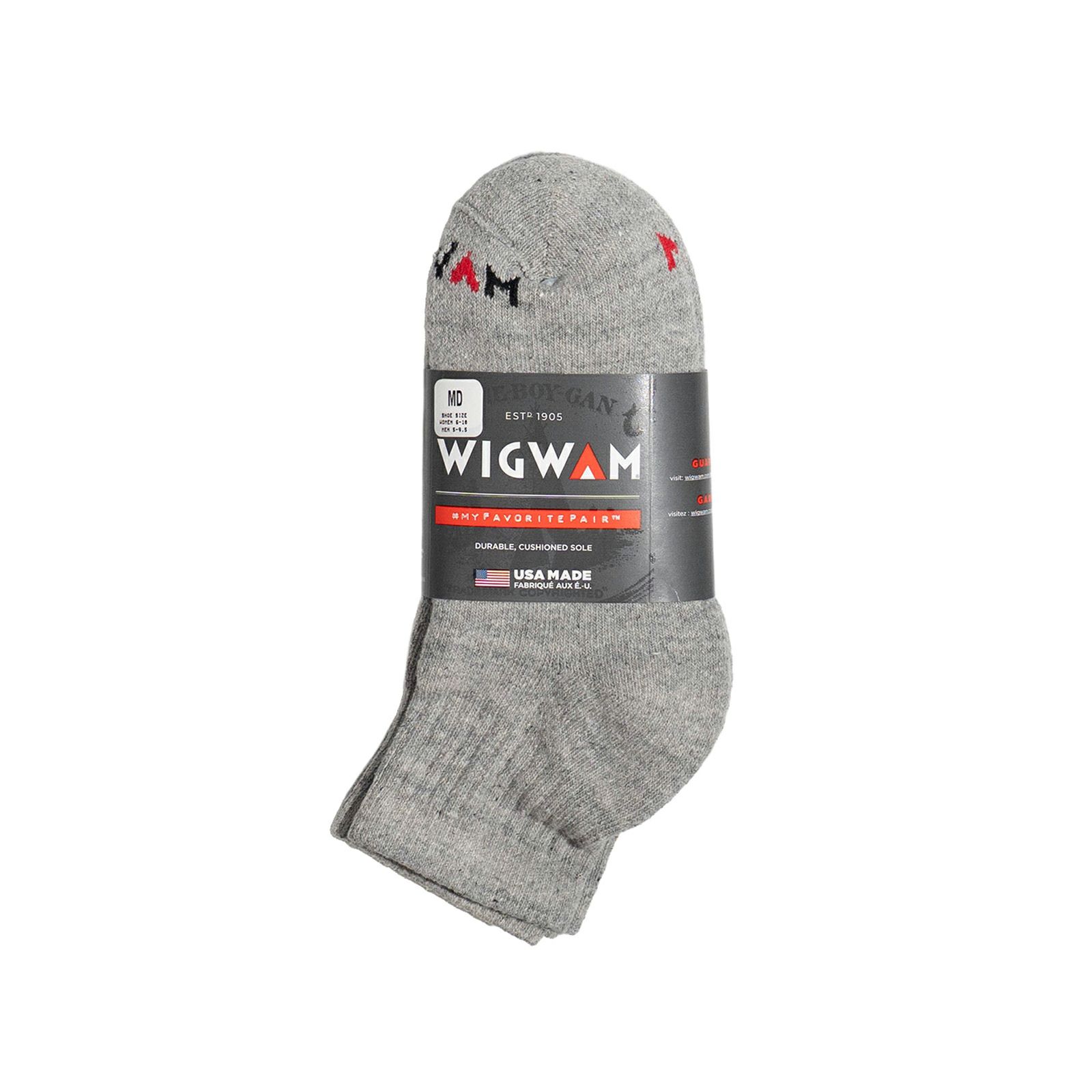 ウィグワムWigwamクオーターソックススーパー60-3足セット(アメリカ製米国製QUARTER3P靴下）