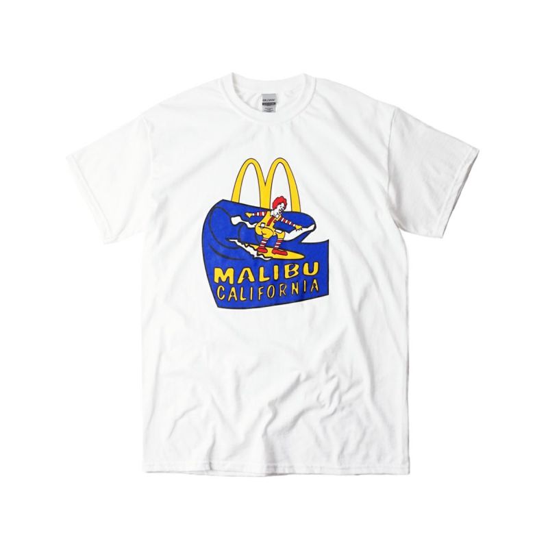 マクドナルドTシャツ波乗りドナルドマリブ店限定ホワイト大きいサイズ