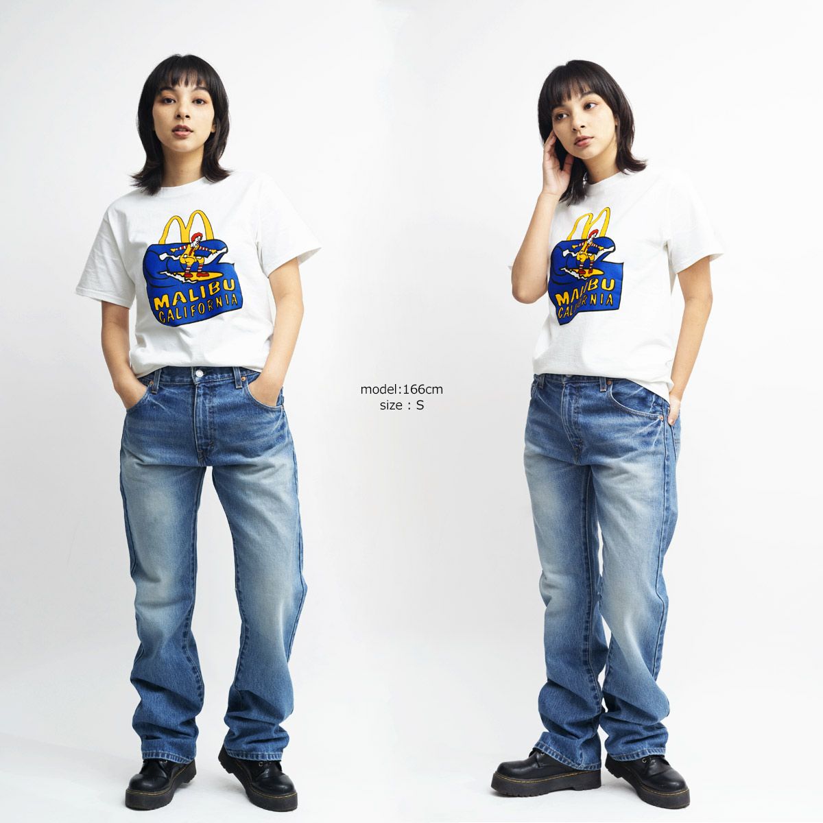 マクドナルドTシャツ波乗りドナルドマリブ店限定ホワイト大きいサイズ