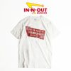 インアンドアウトバーガー半袖Tシャツノーディレイホワイト