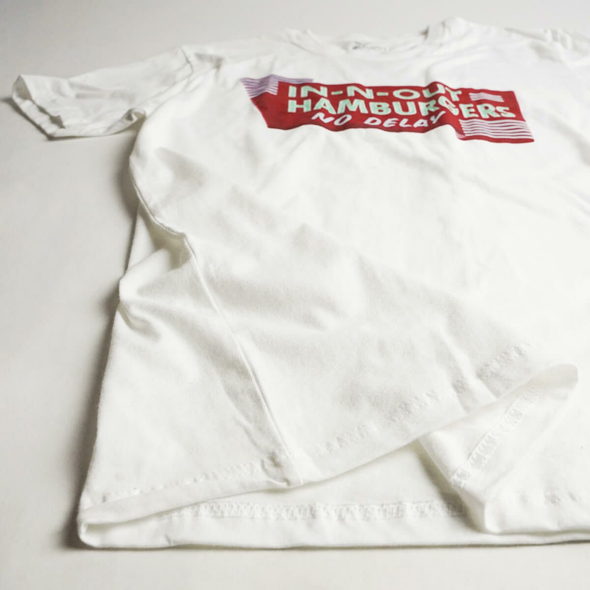 インアンドアウトバーガー半袖Tシャツノーディレイホワイト