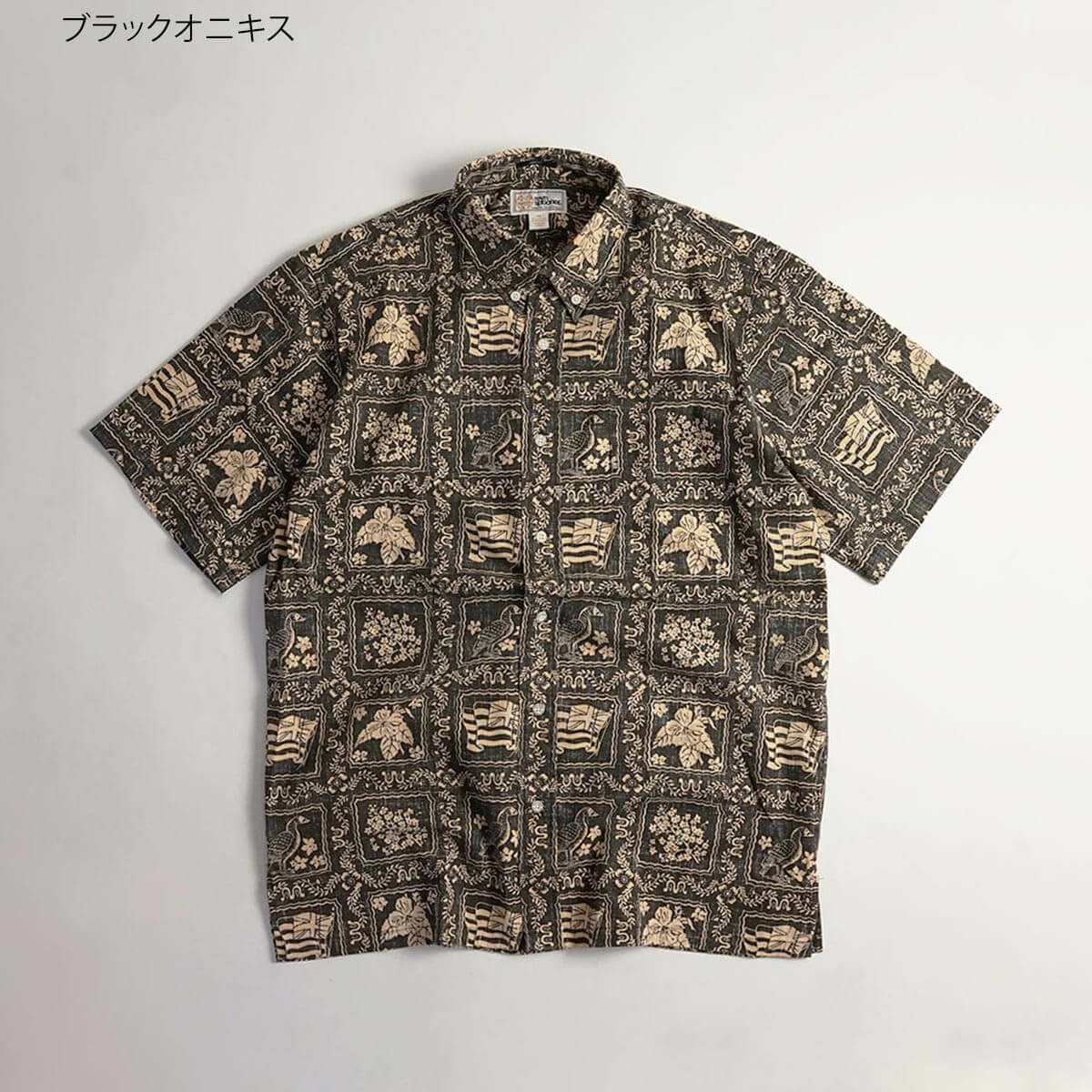 レインスプーナーREYNSPOONER半袖アロハシャツフルオープンラハイナセイラー(父の日アジア製LAHAINASAILOR）