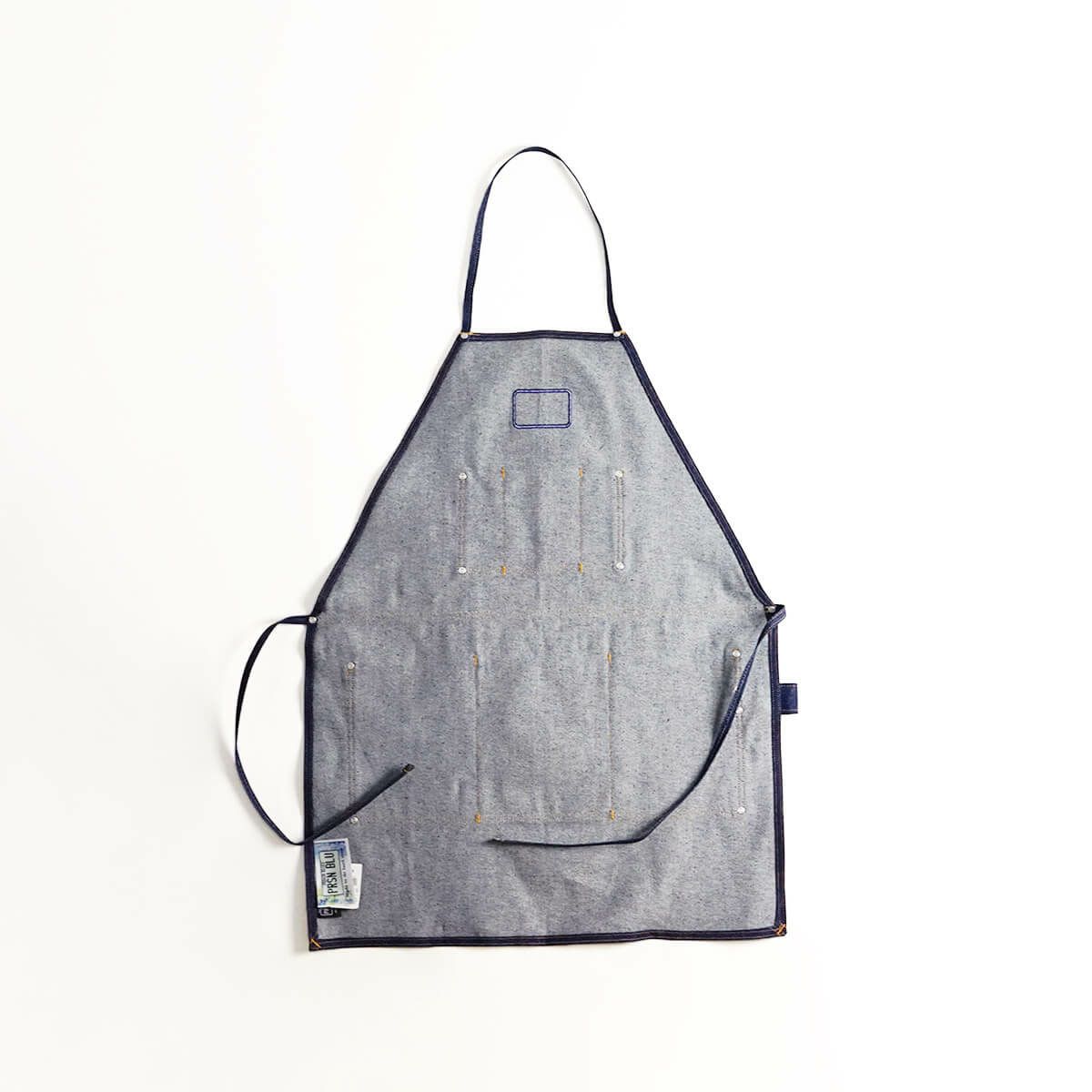 プリズンブルースPRISONBLUESワークエプロンリンスドブルー別注レッドフォックスステッチ